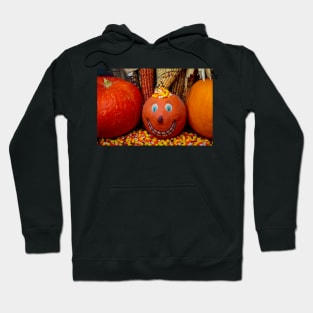 Halloween Smiling Pumpkin With Candy Hoodie